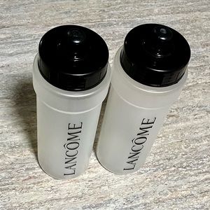 Set of 2- Lancôme clear plastic squirt bottles